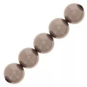 Perle Preciosa Round Pearl Maxima - 10 mm Pearl Effect Dark Grey x5