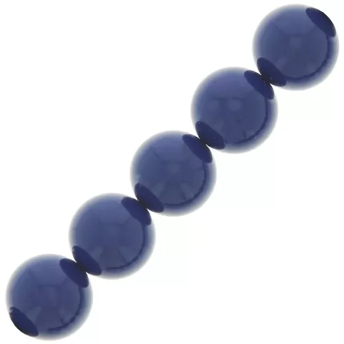 Perle Preciosa - Round Maxima - 6 mm Navy Blue x20