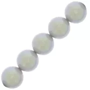 Perle Preciosa - Round Maxima - 6 mm Pearlescent Grey x20