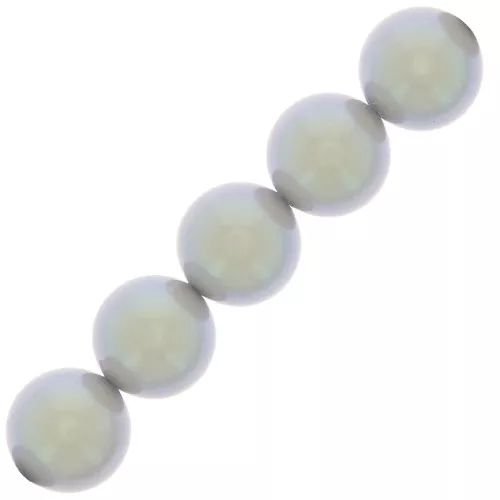 Perle Preciosa - Round Maxima - 6 mm Pearlescent Grey x20