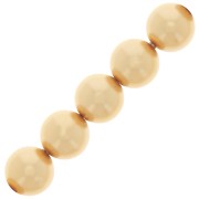 Perle Preciosa - Round Maxima - 6 mm Pearl Effect Gold x20