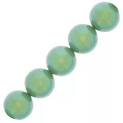 Perle Preciosa Round Pearl Maxima - 8 mm Pearlescent Green x10