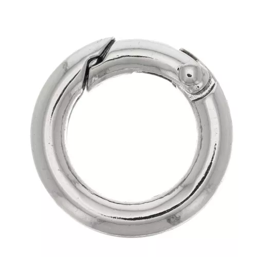Chiusura tonda mochettone 20 mm - Rodio x1