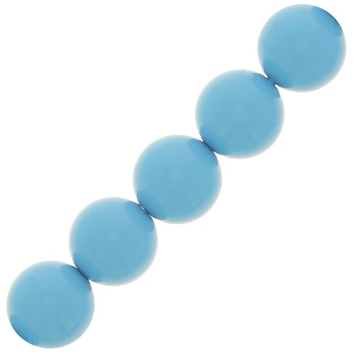 Perle Preciosa - Round Pearl Maxima - 5 mm Aqua Blue x25