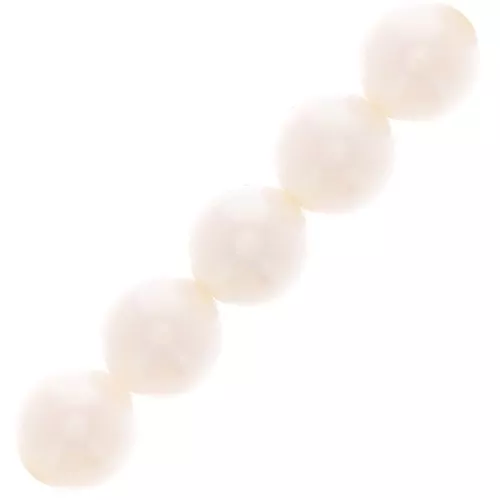 Perle Preciosa - Round Pearl Maxima - 5 mm Pearlescent White x25