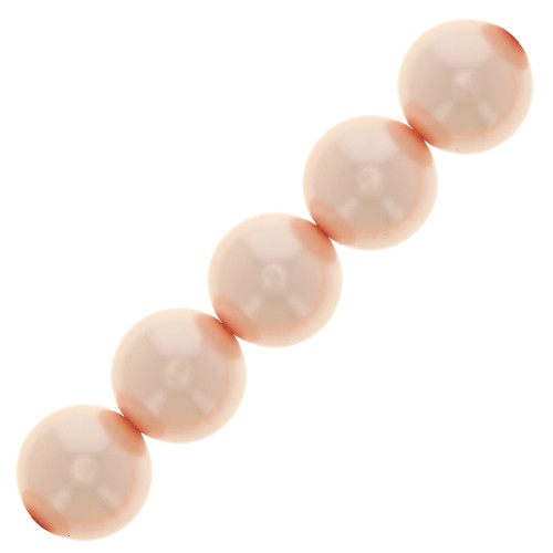 Perle Preciosa - Round Pearl Maxima - 5 mm Pearl Effect Peach x25