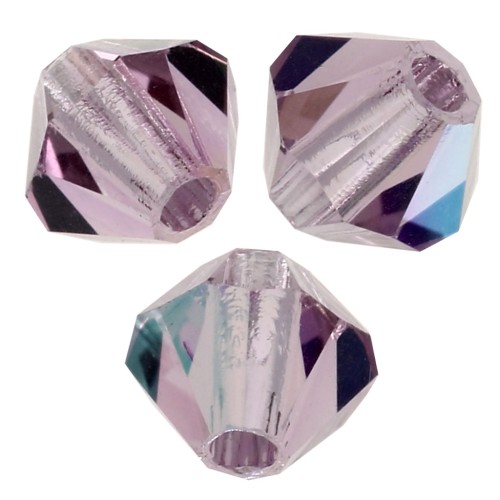 Biconi Preciosa 3 mm - MC Bead Rondell - Light Amethyst AB x30