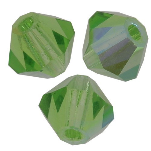 Biconi Preciosa 3 mm - MC Bead Rondell - Peridot AB x30