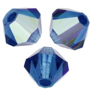 Biconi Preciosa 3 mm - MC Bead Rondell - Capri Blue AB x30|raw }}