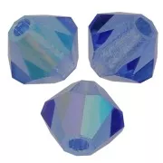 Biconi Preciosa 3 mm - MC Bead Rondell - Sapphire AB x30