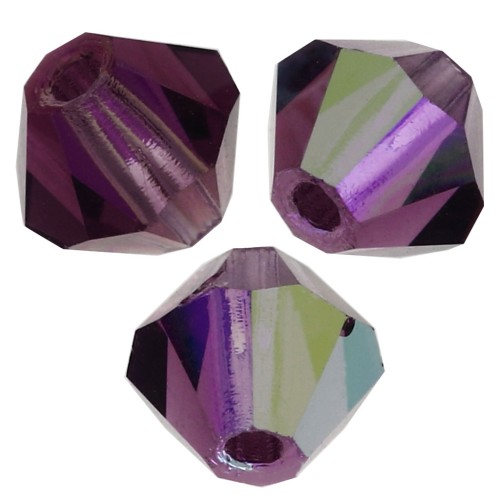 Biconi Preciosa 3 mm - MC Bead Rondell - Amethyst AB x30