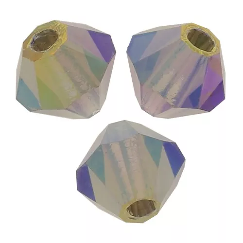 Biconi Preciosa 4 mm - MC Bead Rondell - Black Diamond AB 2x x30