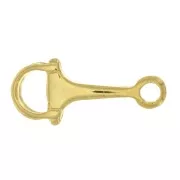 Distanziatore design 23x10 mm in zama - Dorato con oro fino x1