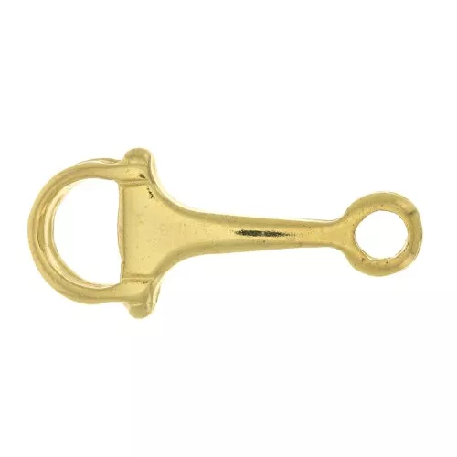 Distanziatore design 23x10 mm in zama - Dorato con oro fino x1