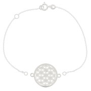Bracciale maglia forzatina limata per distanziatori in Argento 925 x16 cm