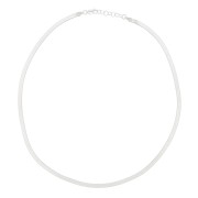Girocollo maglia specchio 3.4 mm - Argento 925 x43cm