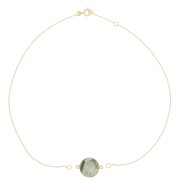 Girocollo maglia forzatina per distanziatore - Placcato oro 3 micron x35cm