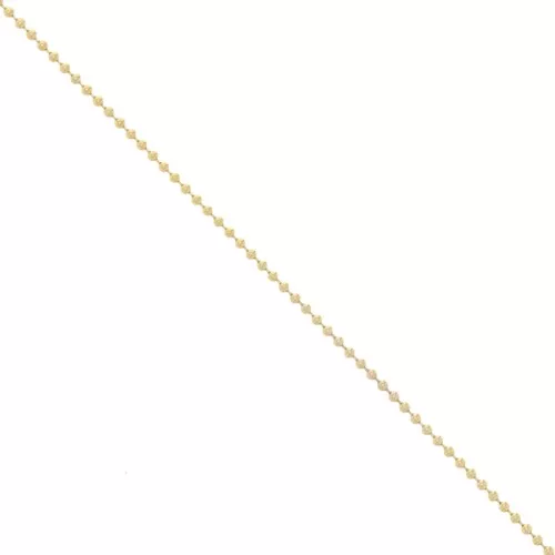Catena maglia pallina 2 mm - Placcato oro 3 micron x50cm