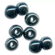 Perla Preciosa 6/0 4 mm - Jet Hematite x20g