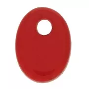 Zecchino ovale 8x6 mm imitazione Pietra Gemma - Hydro Grenat x1