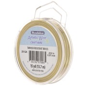 Filo di ottone Artistic Wire 0,81 mm - grezzo con trattamento anti-ossidazione x 13,7 m