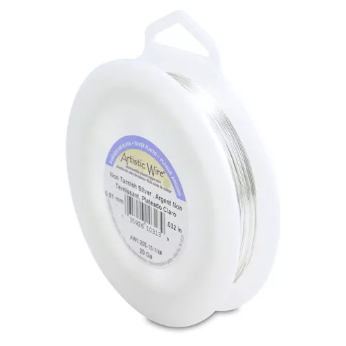Filo di rame Artistic Wire 0,81 mm - Placcato argento anti-ossidazione x 24 m