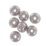 Perle Preciosa 6/0 4 mm - Grigio Lustro x20g|raw }}