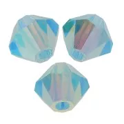 Biconi Preciosa 4 mm - MC Bead Rondell - Aqua Bohemica AB 2x x30