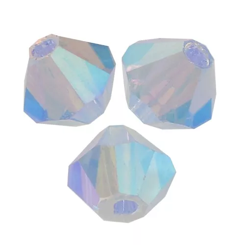 Biconi Preciosa 4 mm - MC Bead Rondell - Light Sapphire AB 2x x30