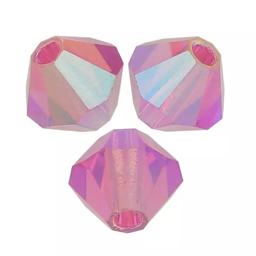 Biconi Preciosa 4 mm - MC Bead Rondell - Rose AB 2x x30