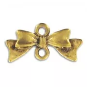 Intercalari cravatta a farfalla mm. 10x20 dorato antico x4