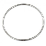 Bracciale liscio a fascia fine 66 mm - rodio x1|raw }}