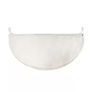 Distanziatore per collana in pietra gemma 33x19 mm - Arg925 - Pietra di luna x1