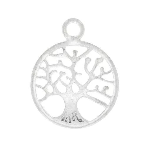 Pendente tondo 18x14 mm - modello albero di vita - Argento 925 x1