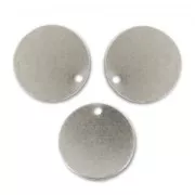 Zecchini lisci mm. 10 rodiato x5