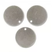 Zecchini lisci mm. 10 argentato antico x5