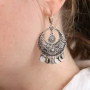 Zecchini lisci mm.  6 argentato antico x10