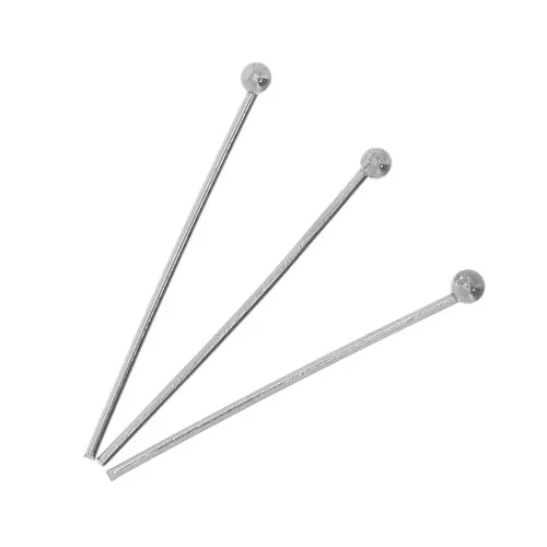 Chiodini pallina 25x0,7 mm - Acciaio inox 304 x10