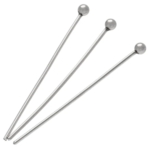 Chiodino pallina 25x0.6 mm Acciaio inossidabile x10