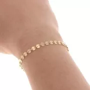 Catena maglia Fantasia 4 mm in Gold filled x20cm