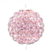 Tonda plastilina strass 12 mm Light Rose x1