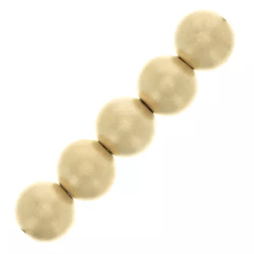 Perle rotonde 5 mm - Gold filled satinato x5
