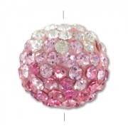 Tonda plastilina strass 12 mm Crystal/Light Rose/Rose x1|raw }}