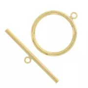 Chiusura T 20 mm - Gold filled x1