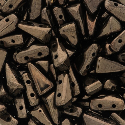 Perle di vetro Vexolo 5x8 mm - Gold Bronze x30