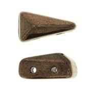 Perle di vetro Vexolo 5x8 mm - Gold Bronze x30