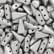 Perle di vetro Vexolo 5x8 mm - Silver Mat x30|raw }}