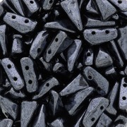 Perle di vetro Vexolo 5x8 mm - Jet Hematite x30