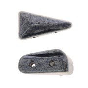 Perle di vetro Vexolo 5x8 mm - Jet Hematite x30