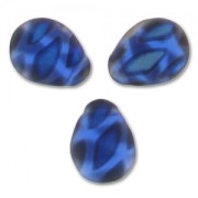 Gocce piatta mm. 12x16 Sapphire Mat Peacock AB x6|raw }}
